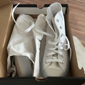Converse White High-Top Sneakers